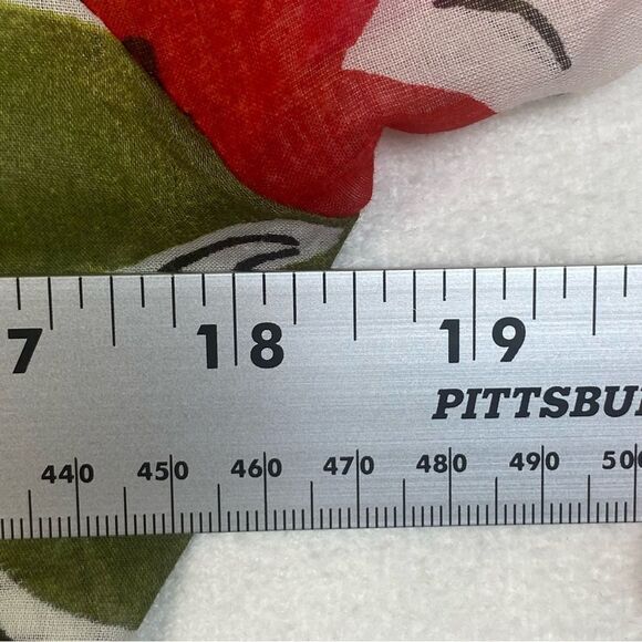 Sea Suns Vintage Semi-Sheer Floral Button Down Shirt Size Small - Picture 10 of 12